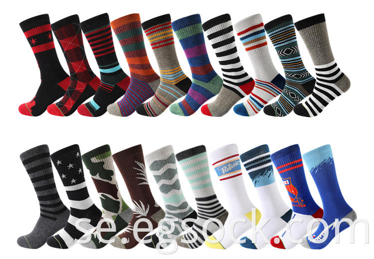 Striped Mid Compression Sport Socks